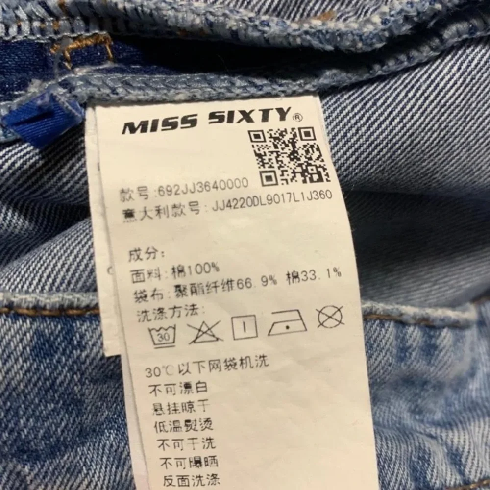 Archive Miss Sixty Denim Culotte Mini Skirt Y2K-Adjacent Button Front Size M 29 - Picture 11 of 16
